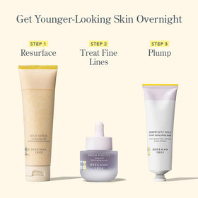 Beekman 1802 bottle on bathroom counter illustrating easy nightly routine