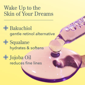 Beekman 1802 dropper dispensing lightweight serum texture for gentle hydration