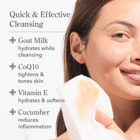 Beekman 1802 close-up cloth texture demonstrating gentle cleansing fibers