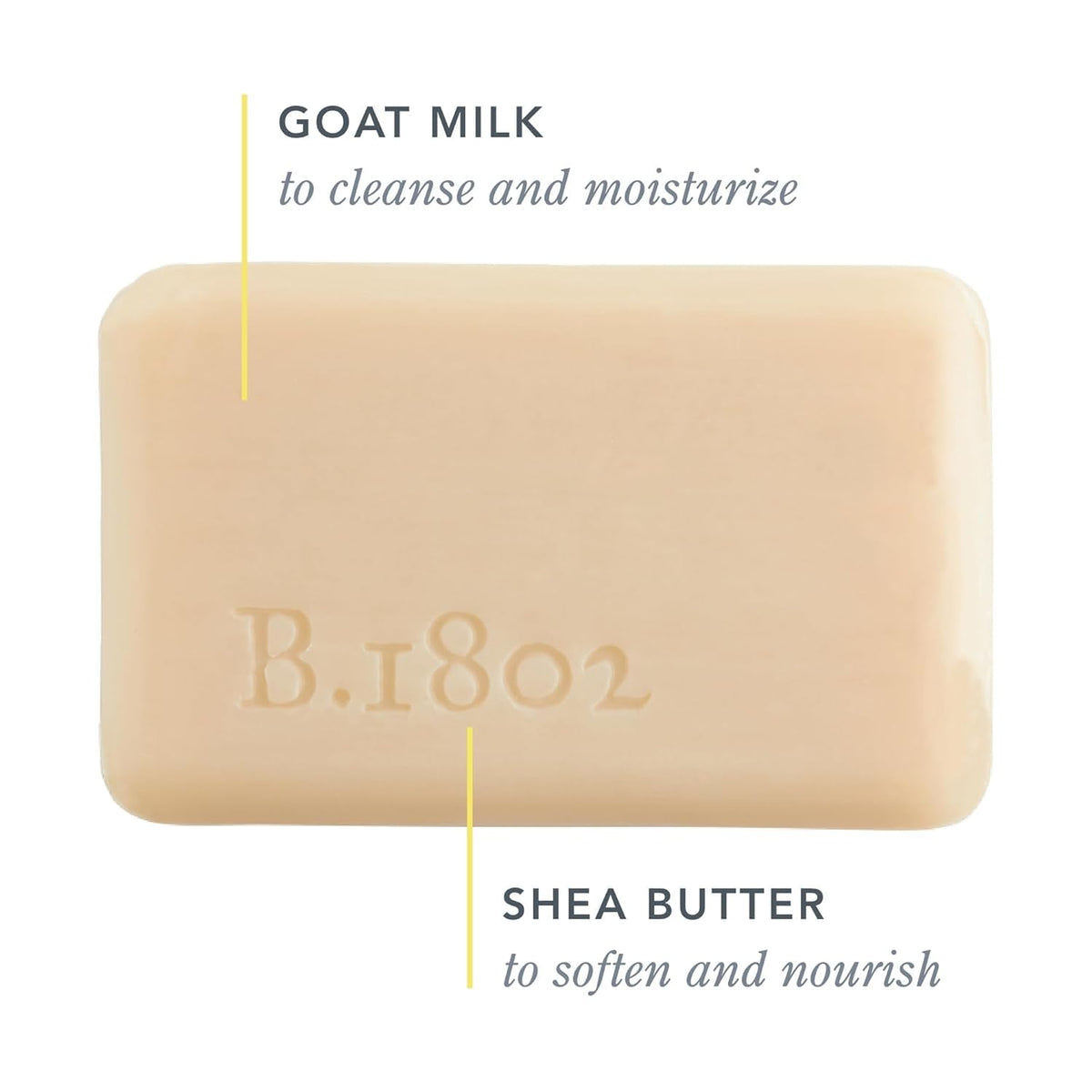 Beekman 1802 bar side profile demonstrating dense triple-milled shape