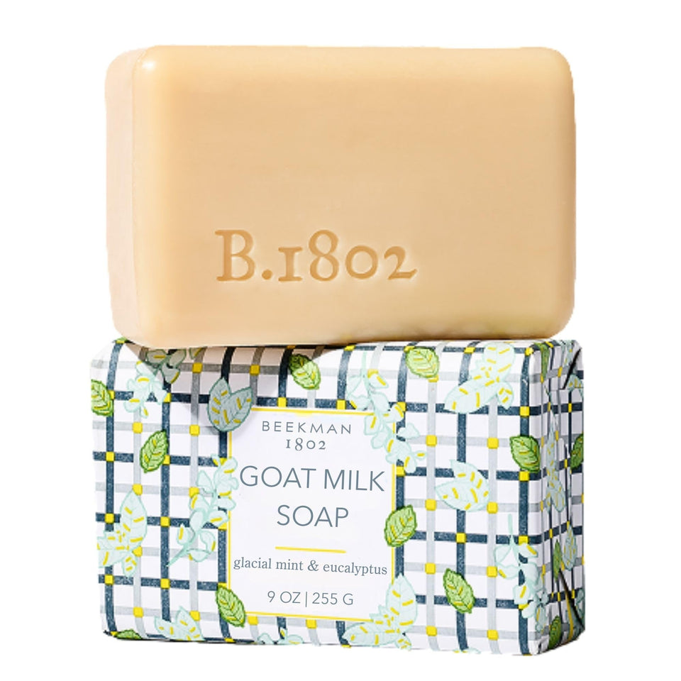 Beekman 1802 front packaging showing glacial mint scent and moisturizing benefits