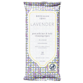 Beekman 1802 front packaging showing lavender pouch and 30-count convenience