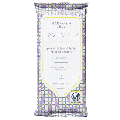 Beekman 1802 front packaging showing lavender pouch and 30-count convenience