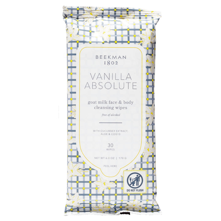 Beekman 1802 front packaging showing Vanilla Absolute benefit for gentle cleansing