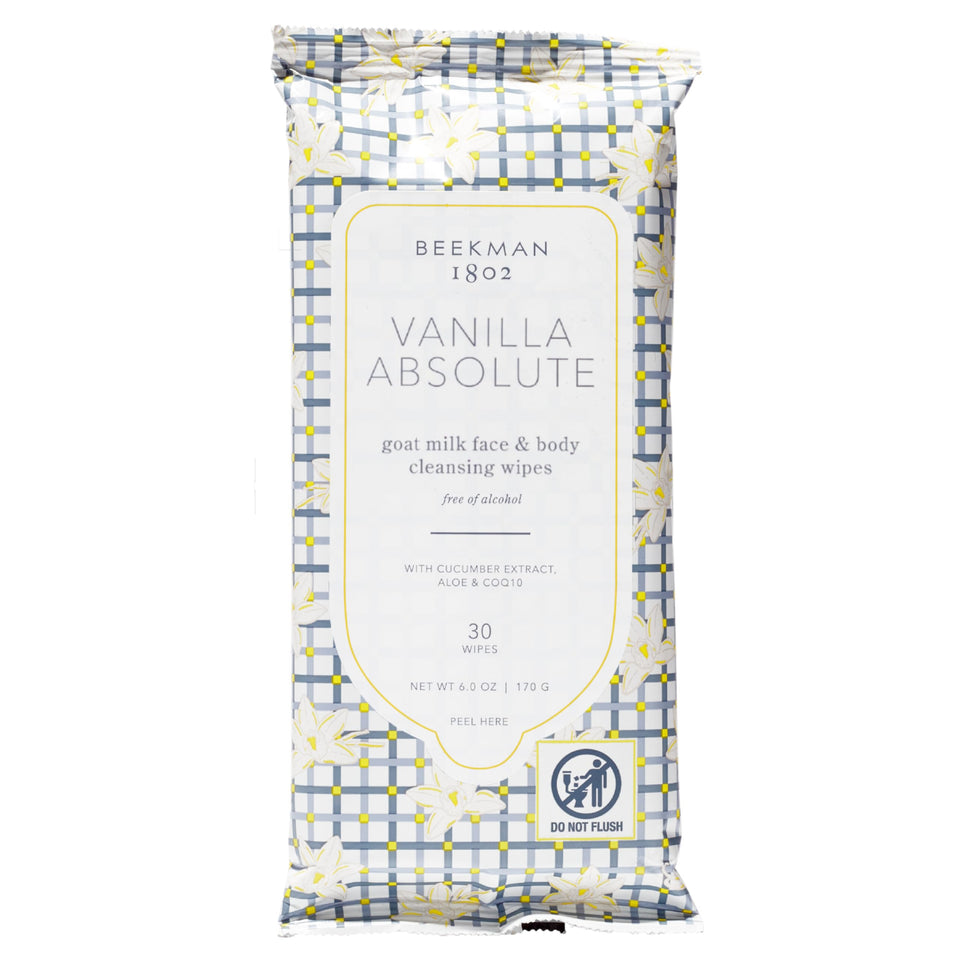 Beekman 1802 front packaging showing Vanilla Absolute benefit for gentle cleansing