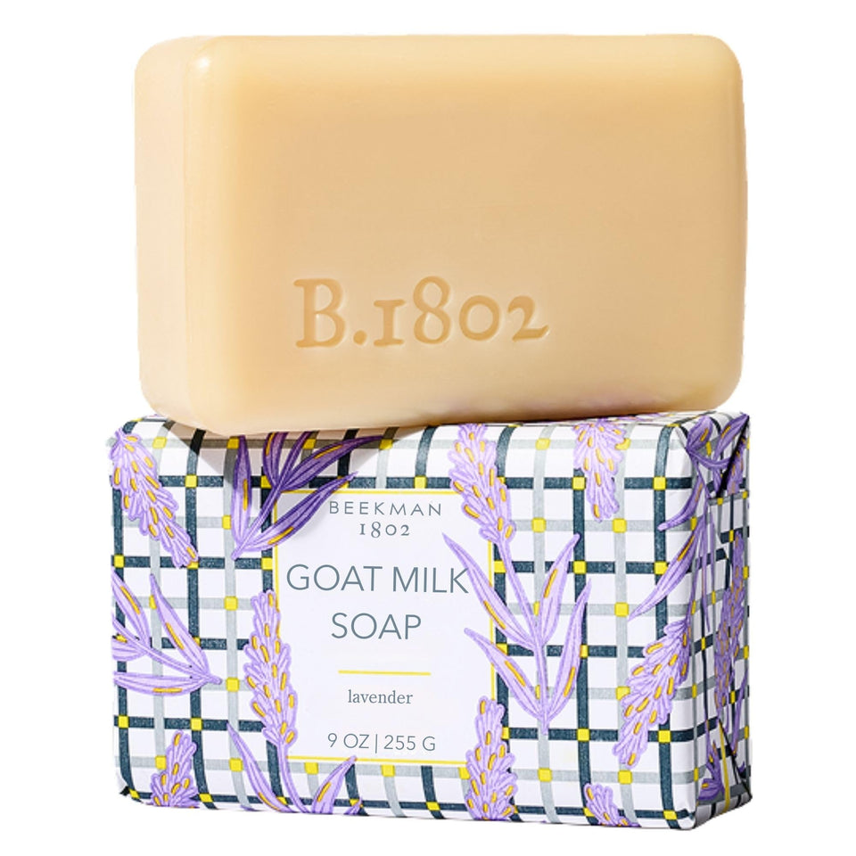 Beekman 1802 front packaging showing lavender bar and benefits