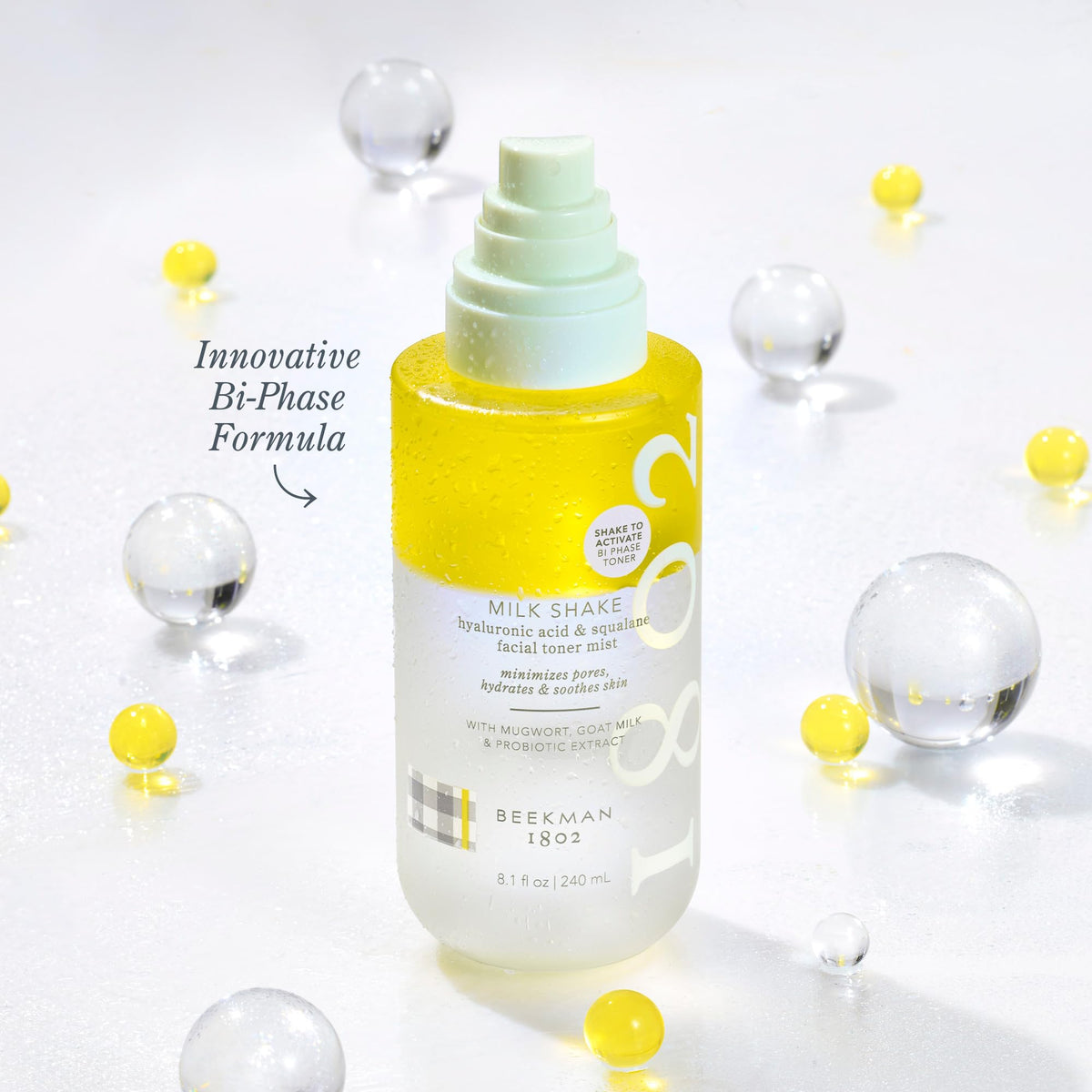 Beekman 1802 before-and-after crop showing reduced pore appearance
