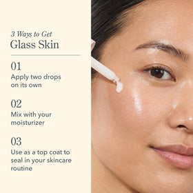 Beekman 1802 close-up of silky texture demonstrating fast absorption and non-greasy finish