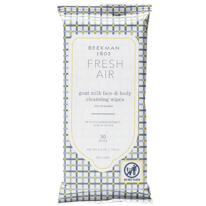 Beekman 1802 pack front showing Fresh Air label and travel convenience