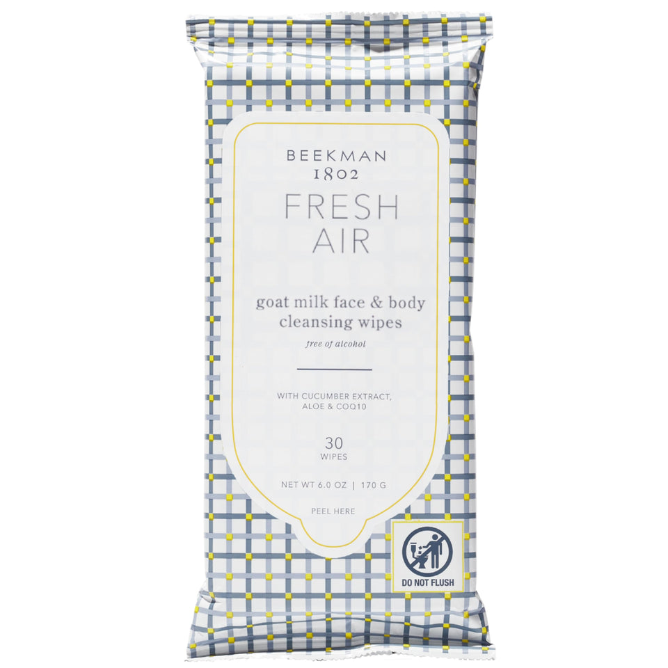 Beekman 1802 pack front showing Fresh Air label and travel convenience