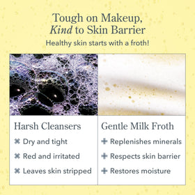 Beekman 1802 person washing face illustrating makeup removal effectiveness