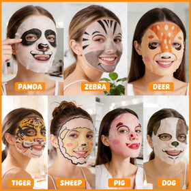 Beenefits woman applying tiger mask demonstrating easy application