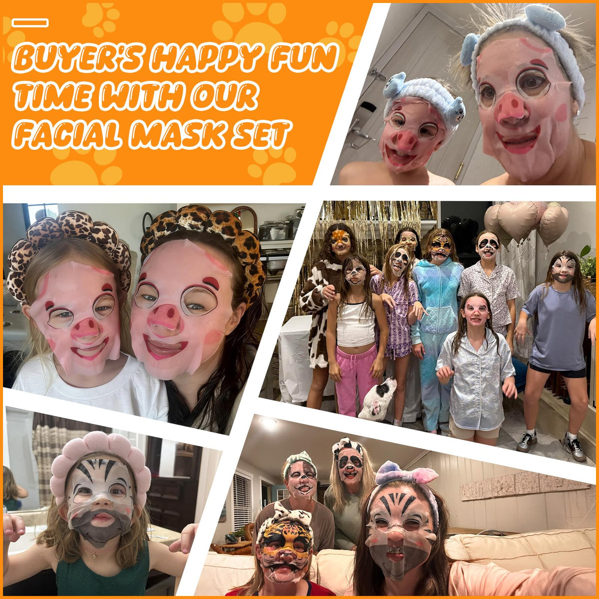 Beenefits masks arranged at a kids' party encouraging playful skincare