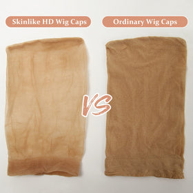 BEEOS cap beneath lace-front wig demonstrating realistic roots