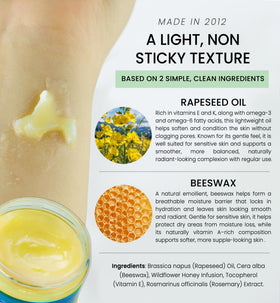 Beesaluxe Beesalene used on hands and feet showing moisturizing protection benefit