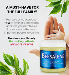 Beesaluxe Beesalene removing makeup from skin illustrating gentle cleansing benefit