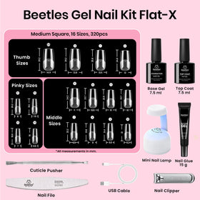 beetles 16 sizes pre-numbered trays demonstrating size selection ease