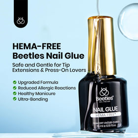 beetles brush detail applying gel to a tip, brand offers controlled, neat spread