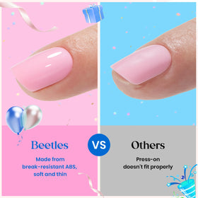 beetles application in hand demonstrating easy press-on benefit