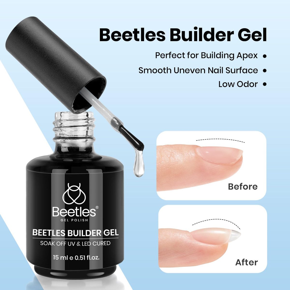 Beetles application in progress with brush for controlled sculpting and shaping