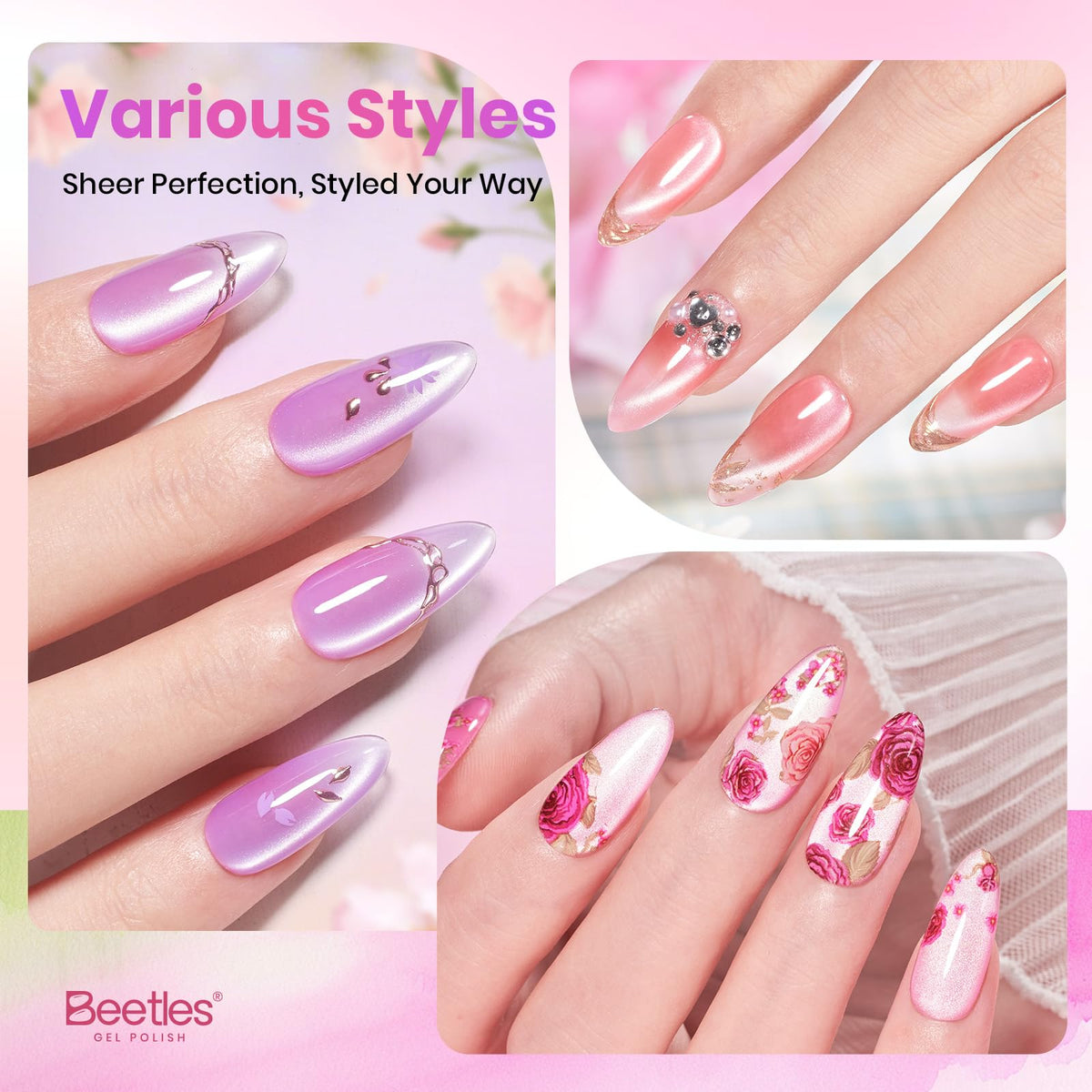 beetles application in progress with brush applying gel, illustrating easy at-home use