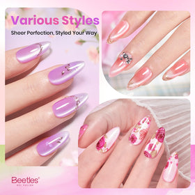 beetles application in progress with brush applying gel, illustrating easy at-home use
