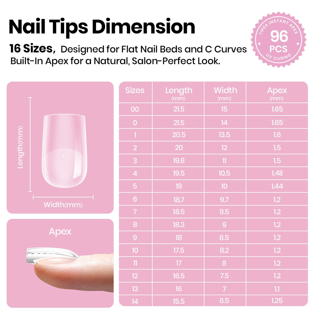 Beetles tools with tips showing glue and files for easy application
