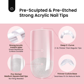 beetles applying tip with gel glue demonstrating quick salon application