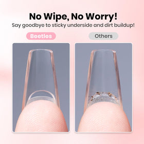 beetles applying gel to Tipex tip showing hands-free placement benefit