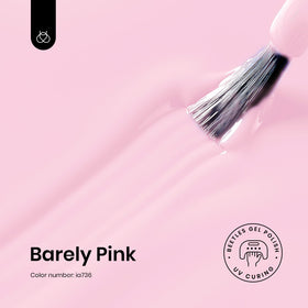 beetles Barely Pink brush stroke showing smooth application and true soft-pink shade