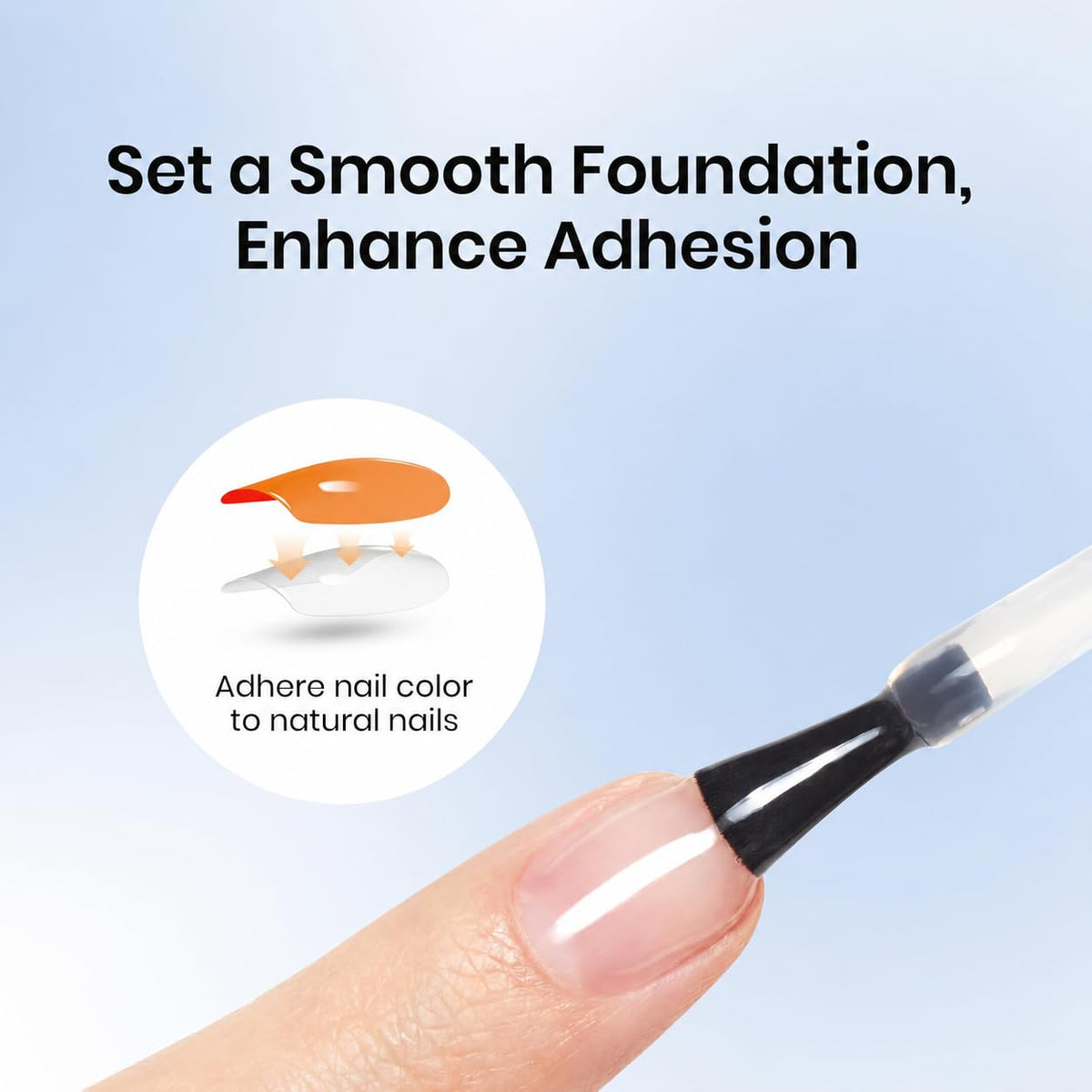 Beetles Gel Base Coat close-up texture highlighting clear, flexible finish