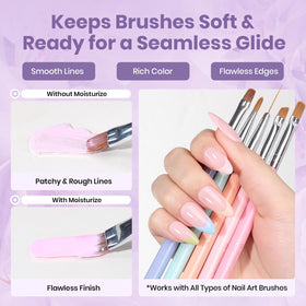 Beetles before and after bristles comparison showing smoother tips