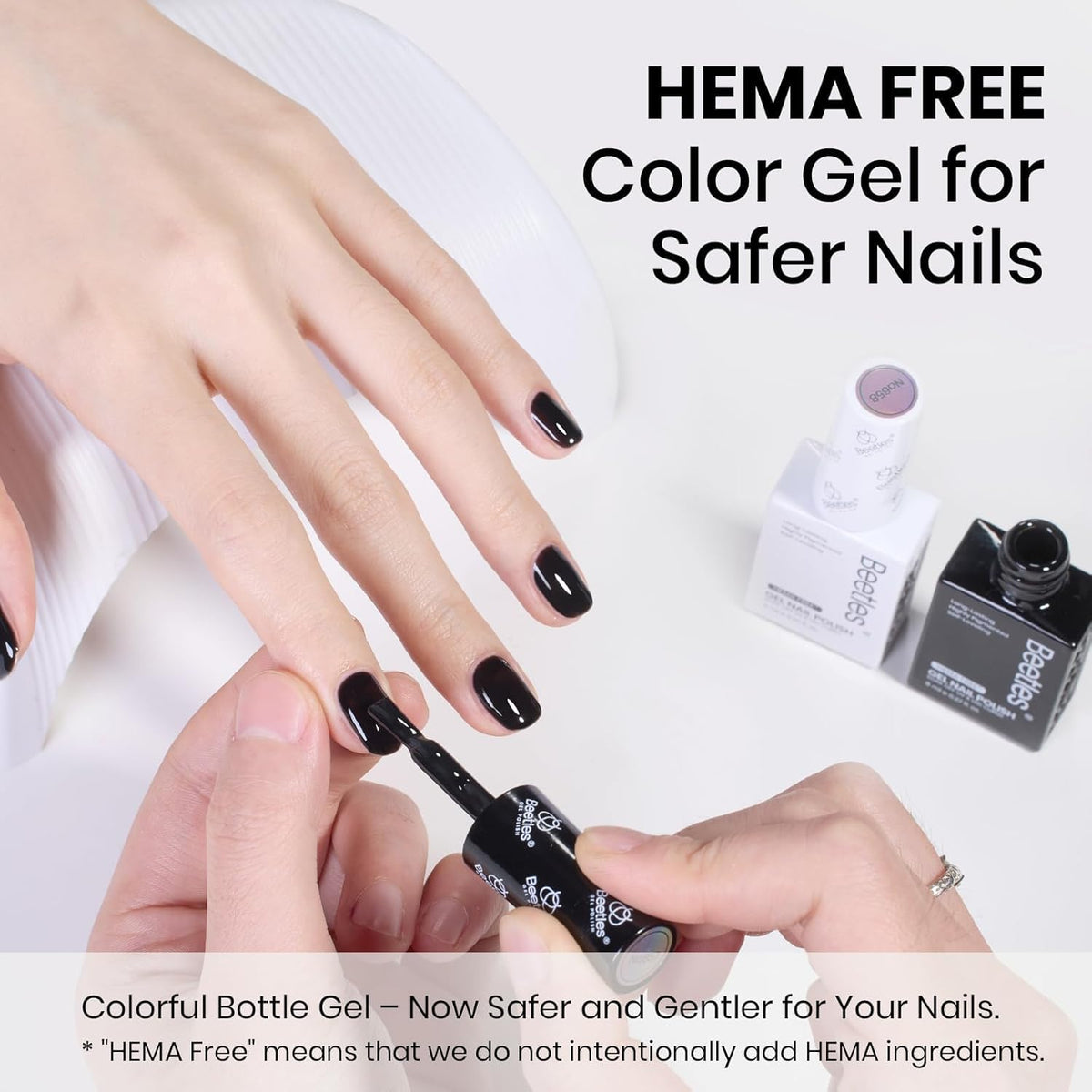 beetles Gel Polish bottle label close-up displaying accurate shade matching and easy identification