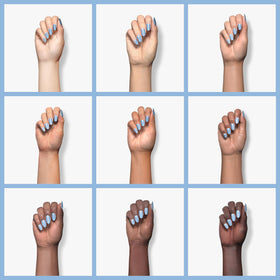 Beetles Gel Polish swatch on nails demonstrating glossy long-lasting finish