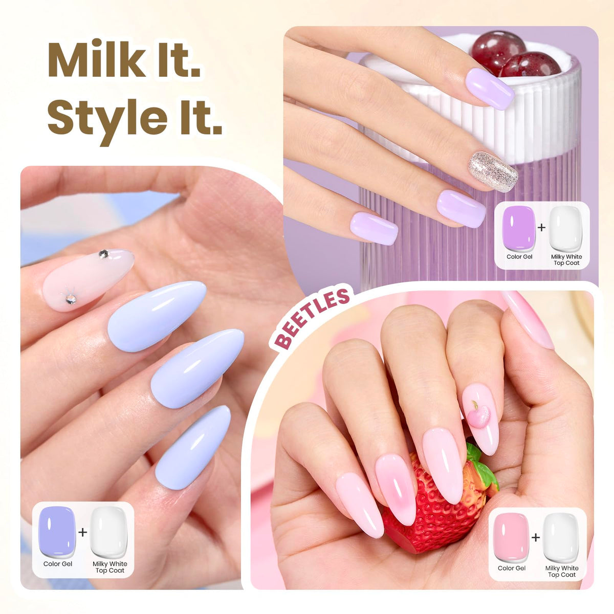 beetles bottle label and cap detail showing product information and secure closure