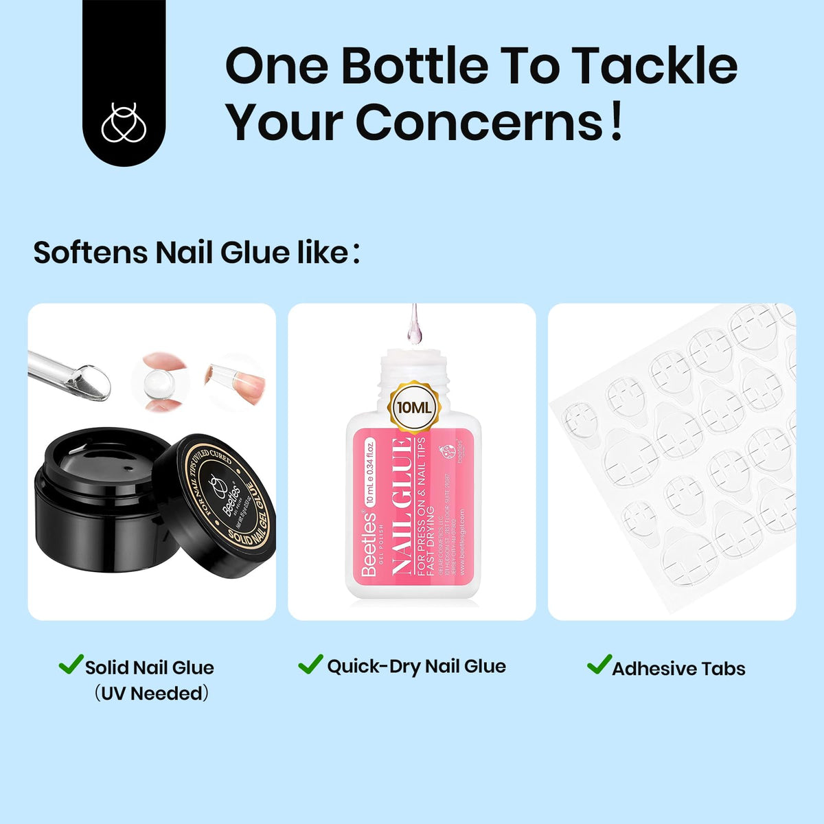 beetles gel polish open cap revealing fine brush for pinpoint adhesive removal
