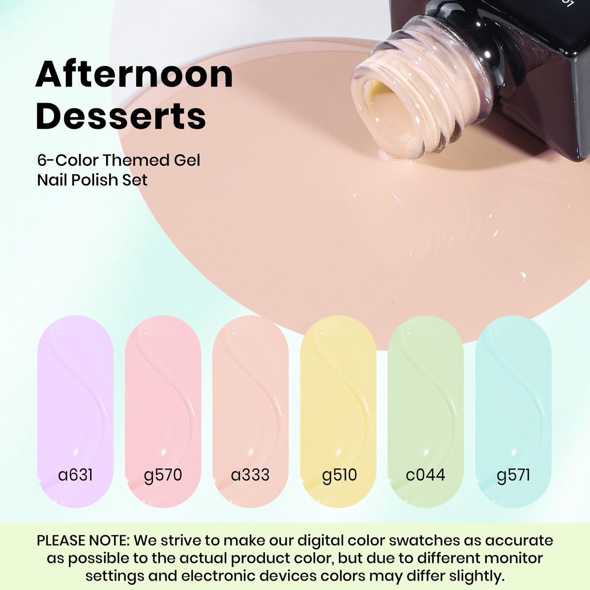 Beetles brush spreading Peach Shake gel showing smooth consistency for streak-free use