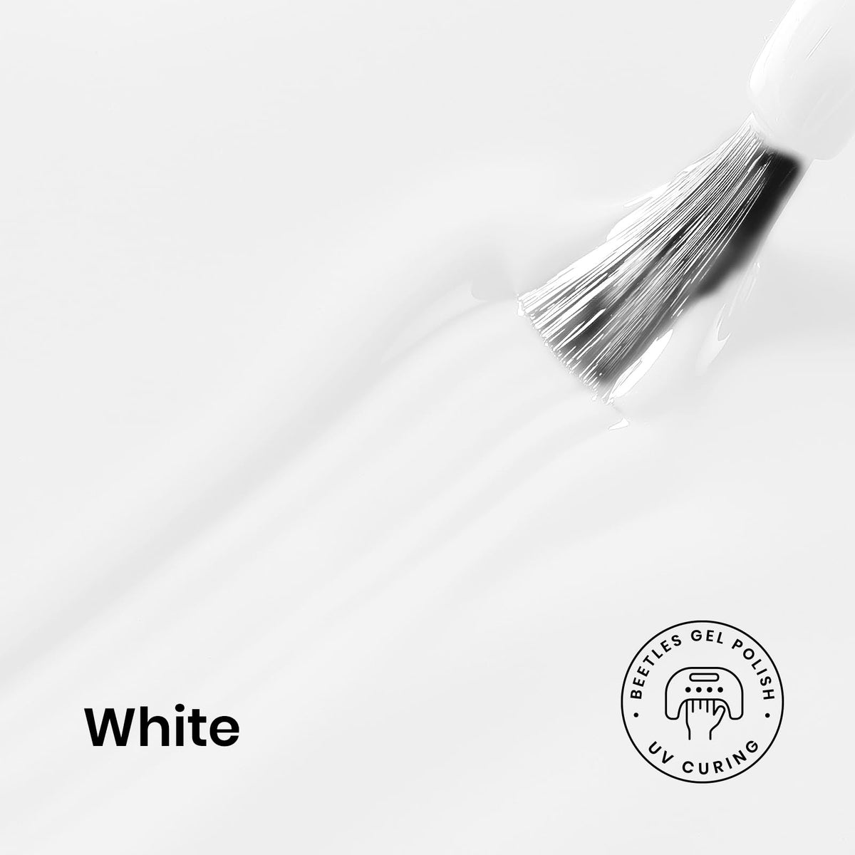 beetles Gel Polish brush closeup showing smooth bristles for even application and control