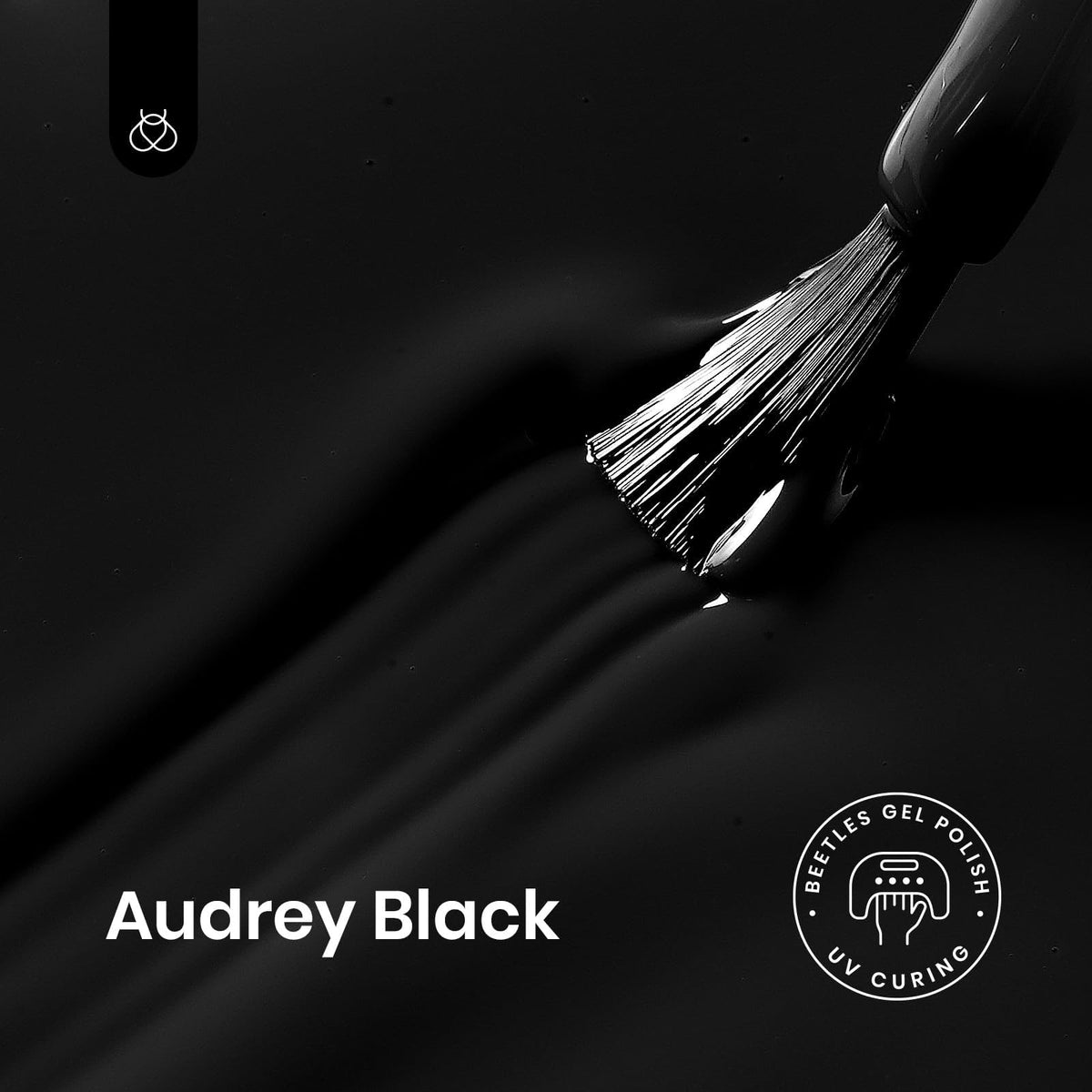 Beetles brush stroke of Audrey Black pigment showing smooth, opaque coverage