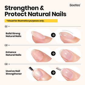 beetles builder gel applied on finger demonstrating easy sculpting and nail support