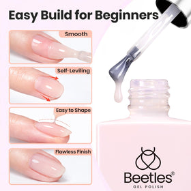 beetles builder gel brush detail stroke showing precision shaping advantage