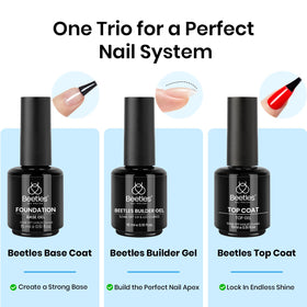 Beetles close-up gel texture demonstrating smooth self-leveling and easy sculpting