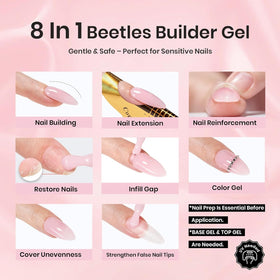 Beetles Gel Polish cured apex detail showing durable, glossy finish benefit