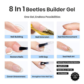 Beetles Gel Polish cured nail demonstrating strong apex and chip resistance