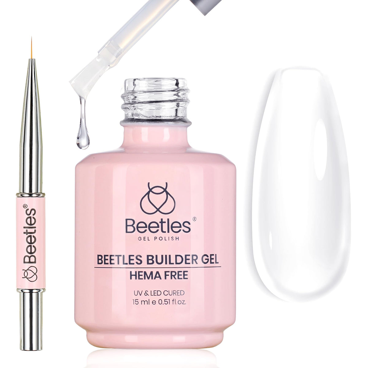 beetles Gel Polish front jar and brush showing kit benefit professional-ready