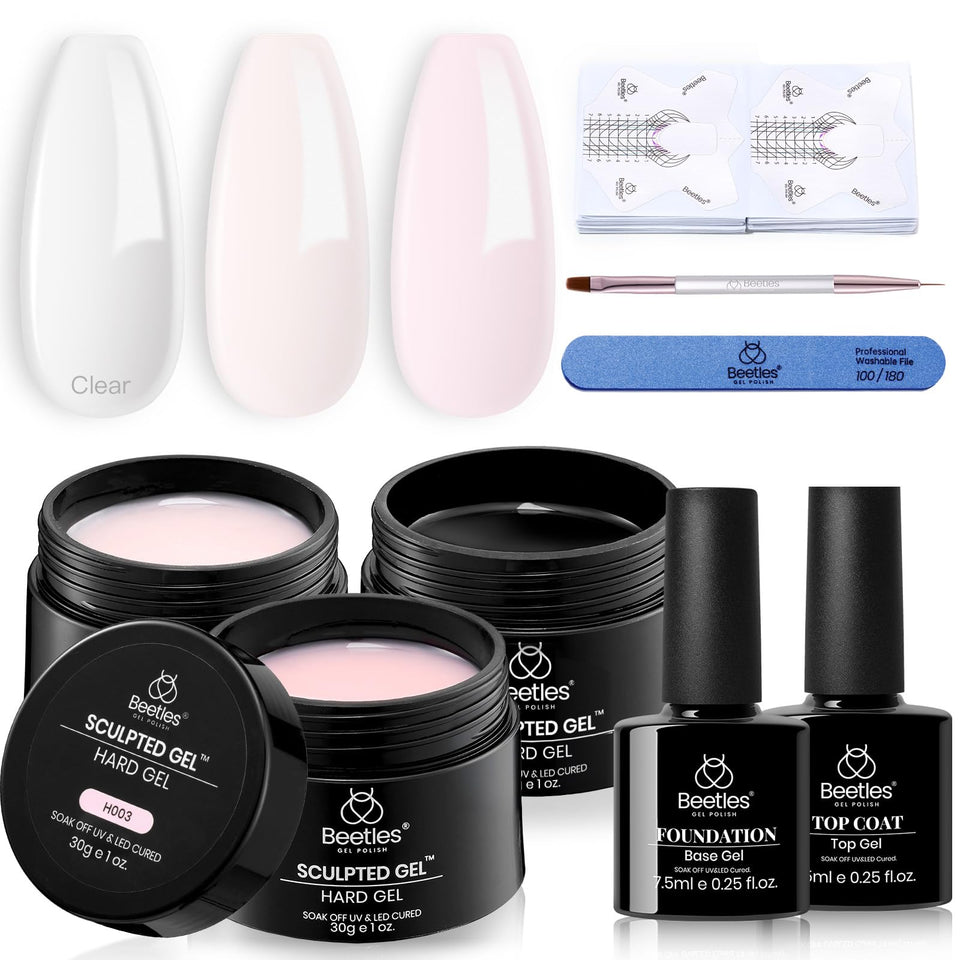 beetles builder gel front kit showing complete contents and easy start benefit