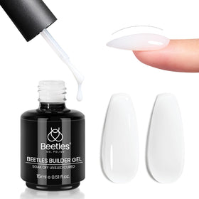 beetles builder gel on a home salon table with tools, shows beginner-friendly setup benefit