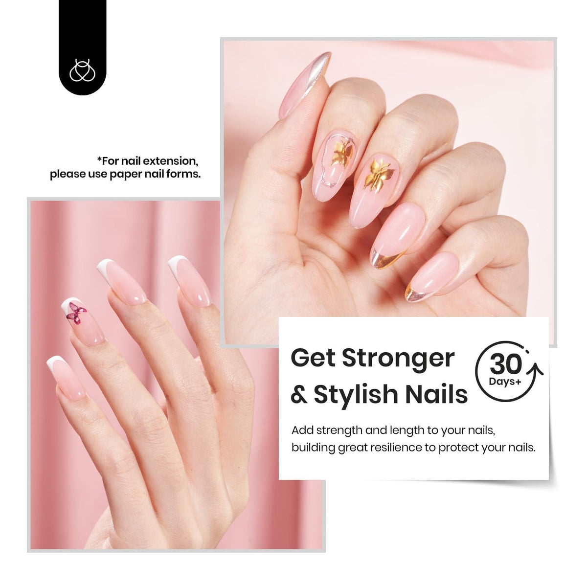 Beetles Gel Polish label close-up showing HEMA-free ingredient callout benefit