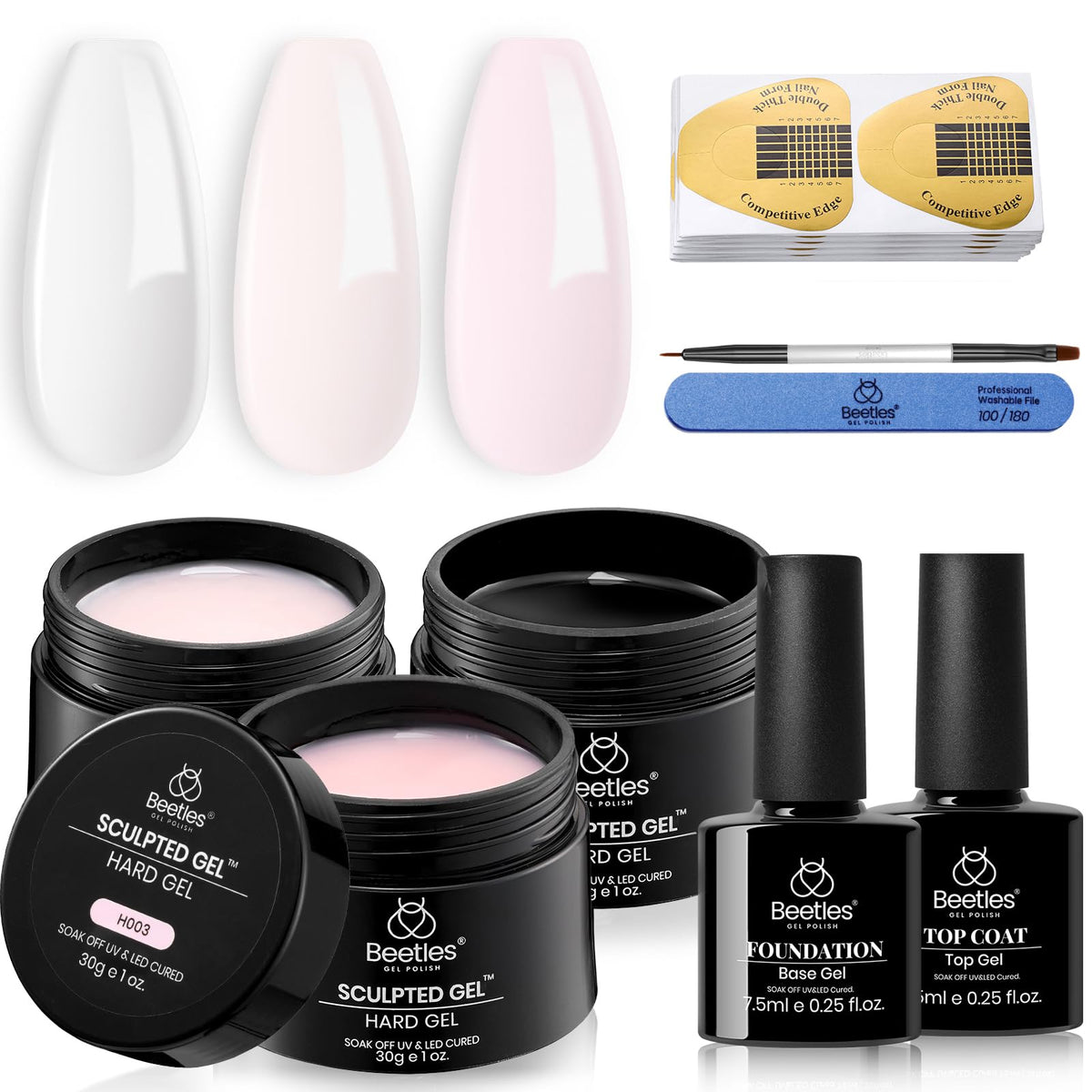 beetles builder gel manicured hands in party setting highlighting long-wear beauty