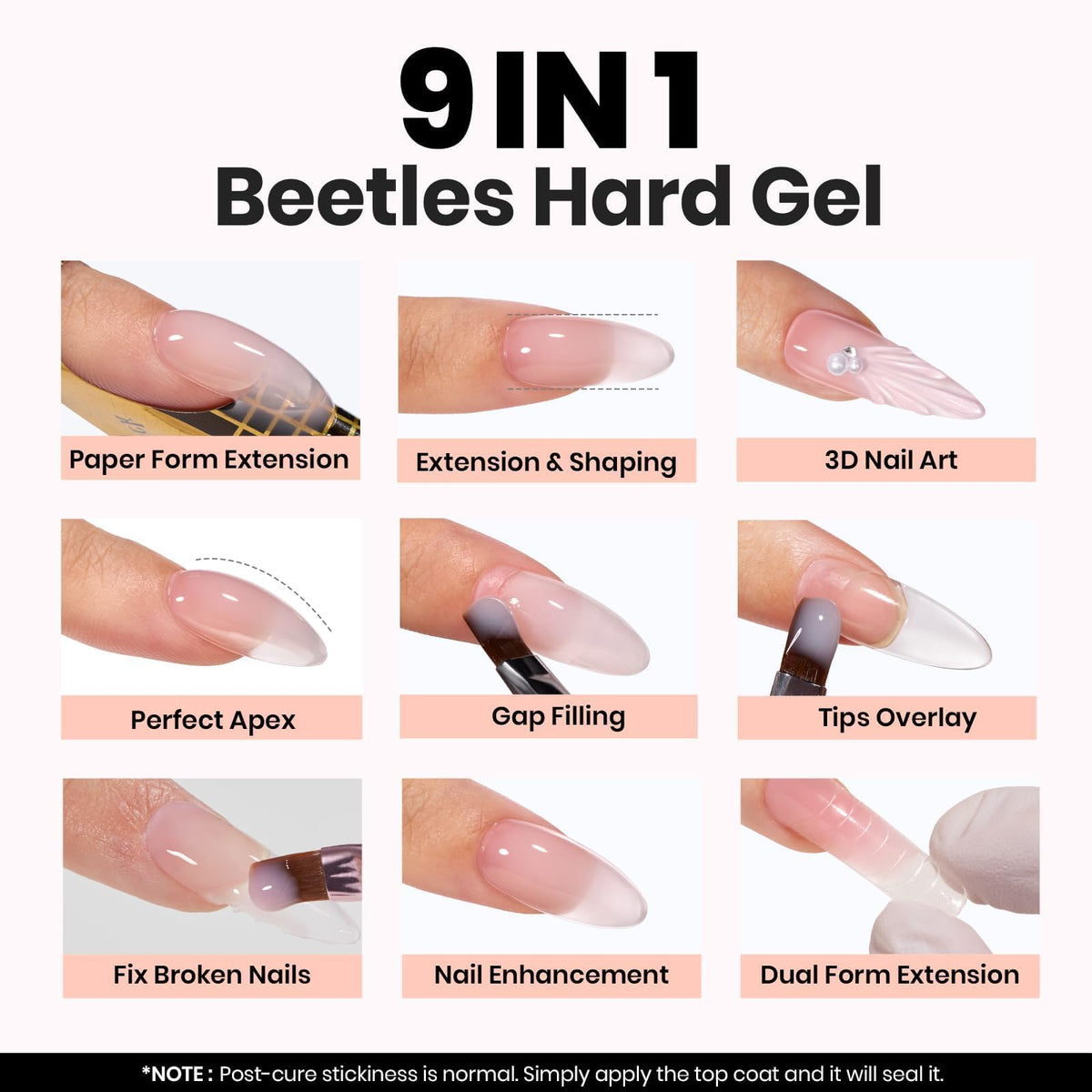 beetles builder gel 60g jar beside ruler for size and capacity comparison